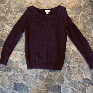 🇺🇸LOFT Maroon Sweater